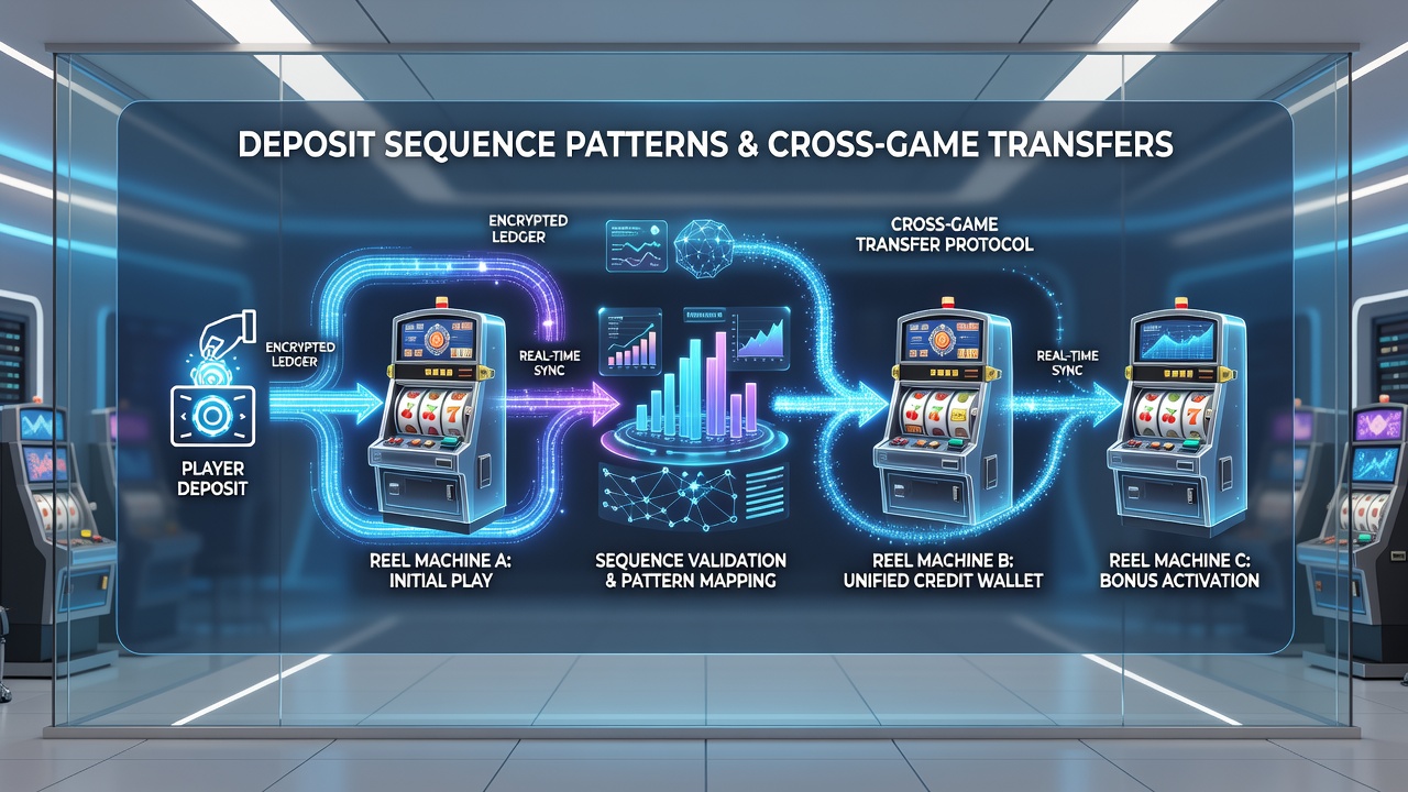 Detailed view of credit transfer flow between mobile slot reels and live dealer tables