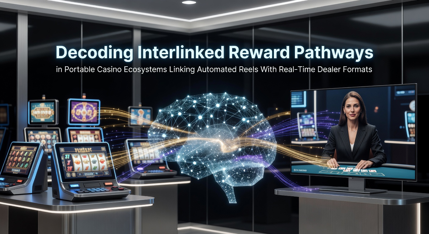 Mobile casino interface displaying linked slot reels and live dealer tables with shared reward indicators