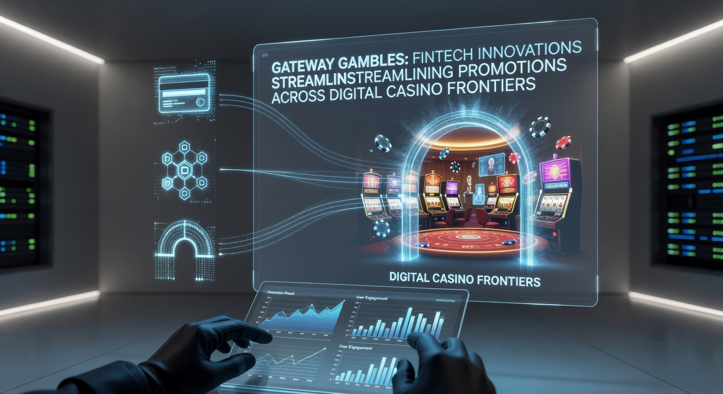 Digital interface showing fintech payment gateways integrating casino promotions with seamless transaction flows