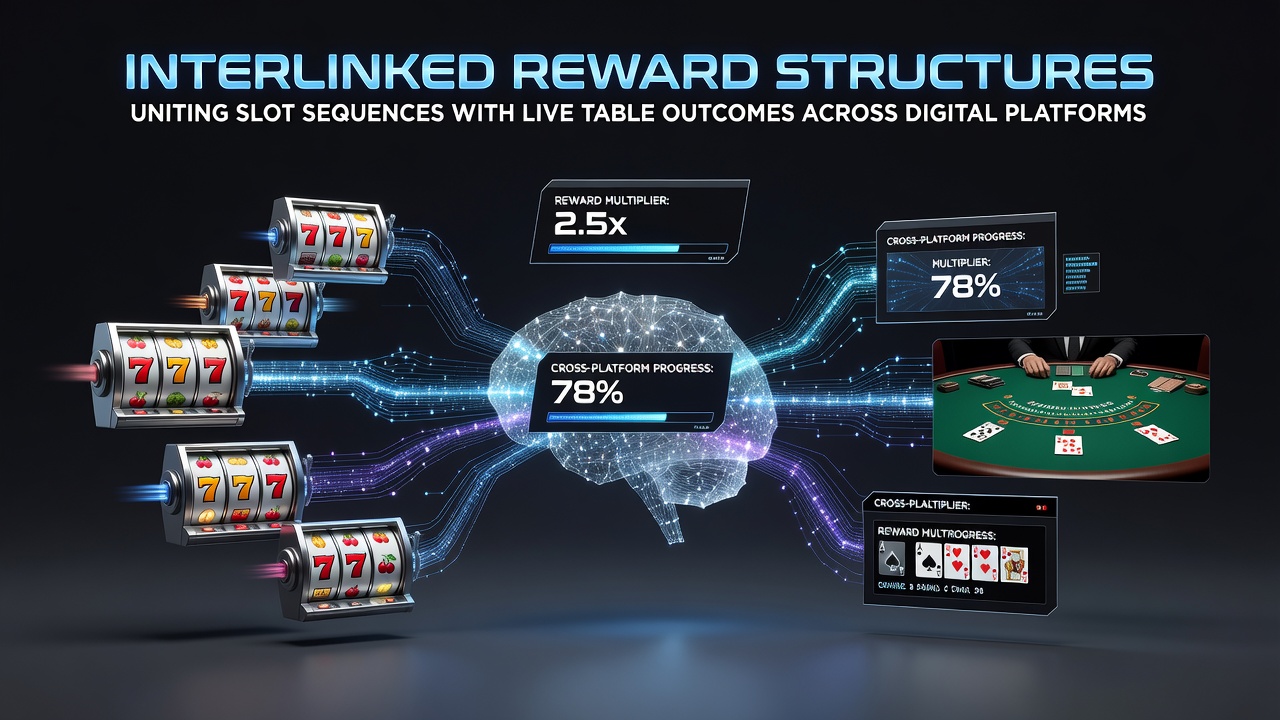 Live dealer table interface receiving transferred rewards from slot sequences on a mobile casino platform