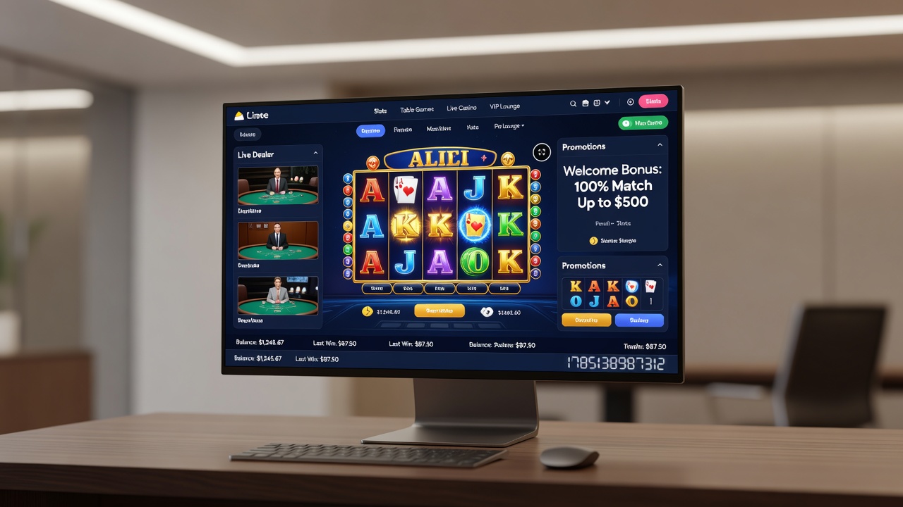 Players engaging with advanced online casino features including virtual environments and personalized game selections