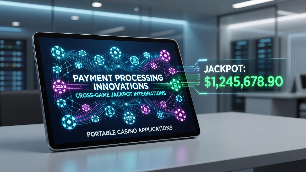 Secure payment processing dashboard displaying real-time cross-game jackpot contributions and transaction logs