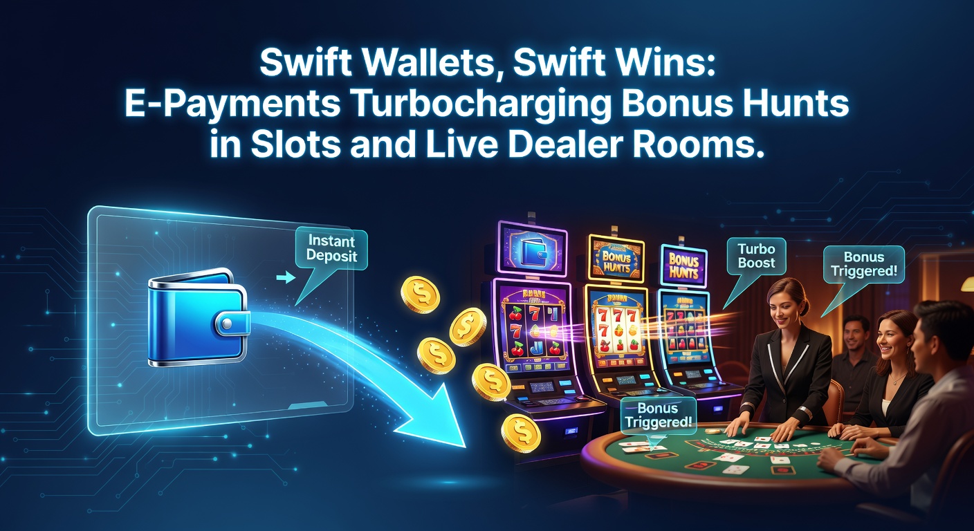 Dynamic scene of a mobile e-wallet transaction unlocking a cascade of slot bonuses alongside a live dealer spinning a roulette wheel in real-time