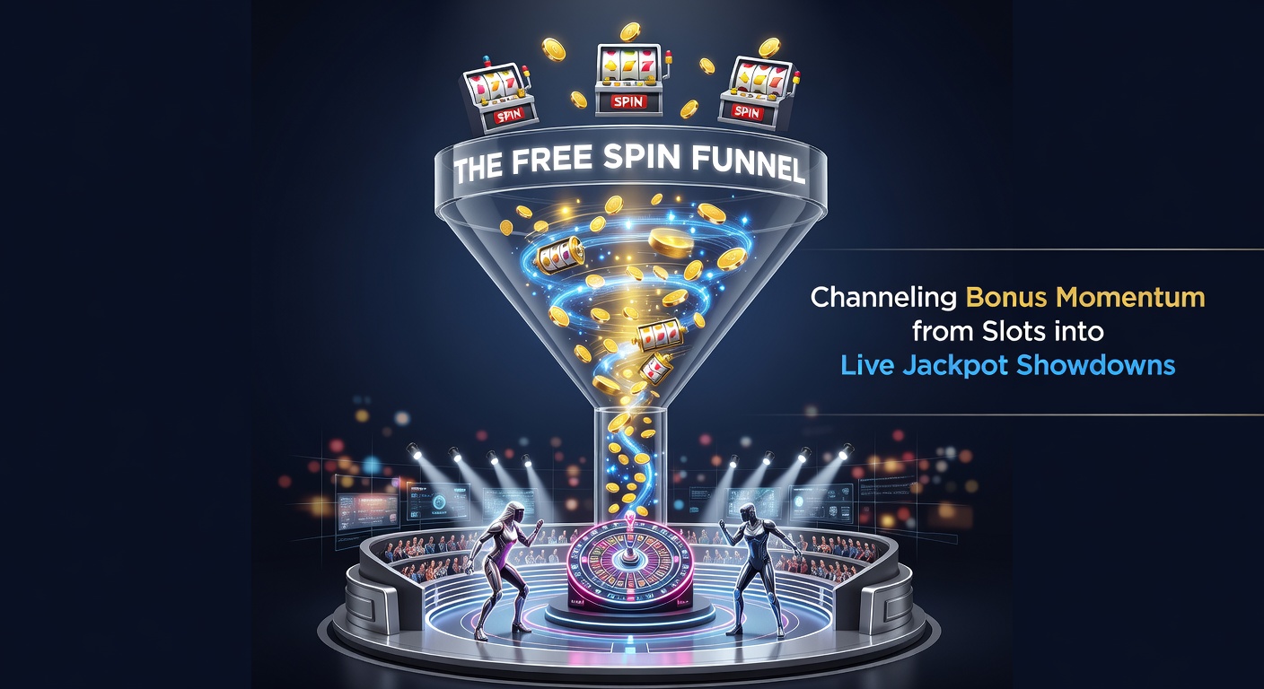 Vibrant slot machine reels transitioning into a live dealer blackjack table with progressive jackpot meter climbing high