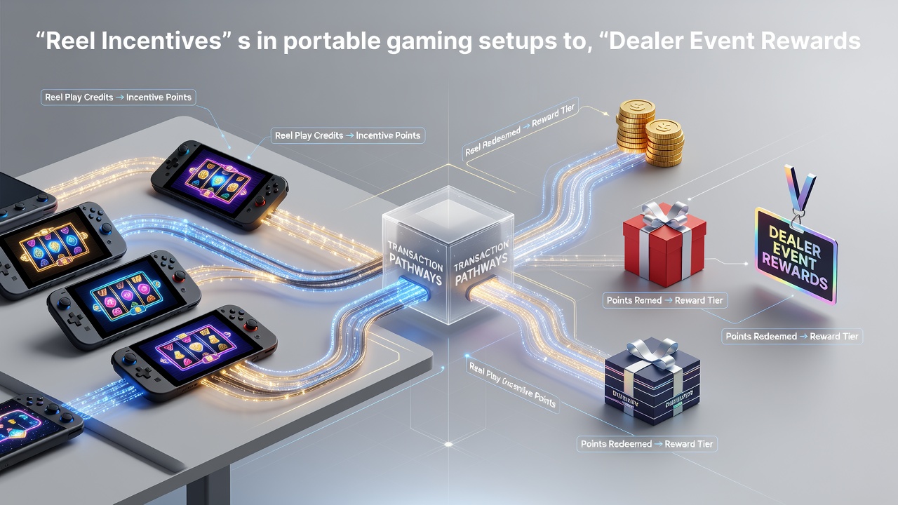 Diagram showing transaction flows between slot reels and live dealer tables on mobile devices