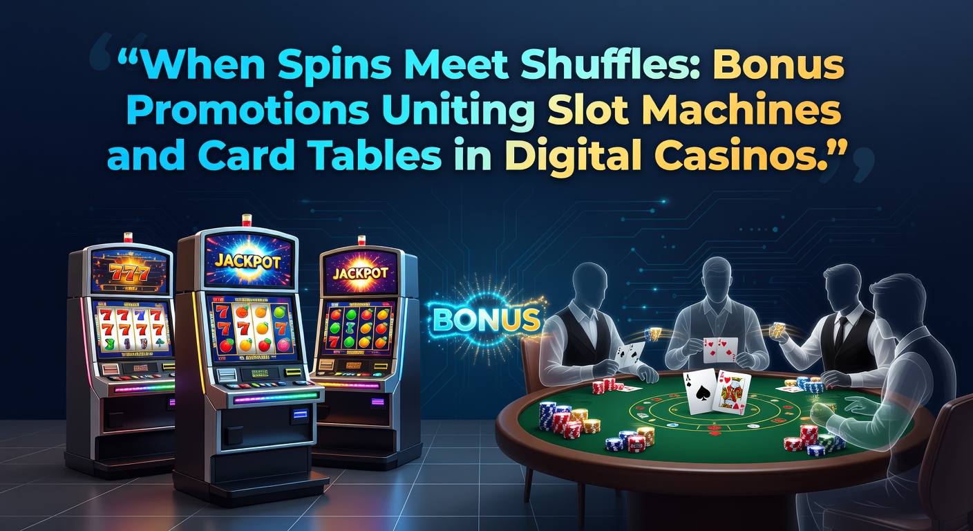 Close-up of a mobile screen displaying a bonus notification converting slot free spins into blackjack chips, with animated flow arrows connecting the games